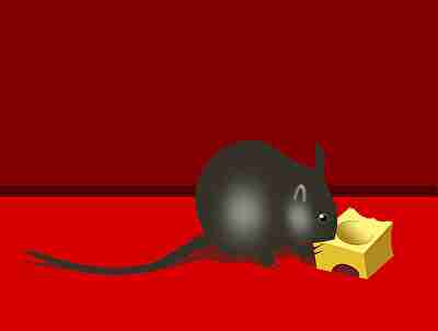 チーズを食べるネズミ